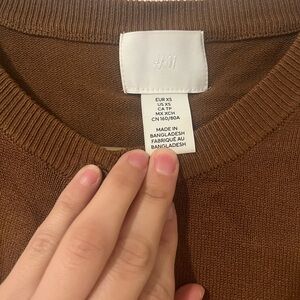H&M Chestnut Knit Pullover